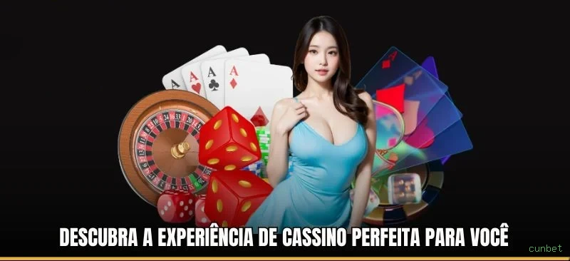 Imagem promocional do cassino online da cunbet mostrando jogos ao vivo